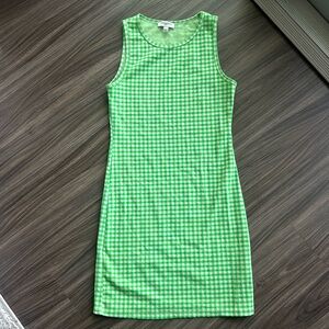 Knit Sleeveless Gingham Dress | Size Small | Like new!